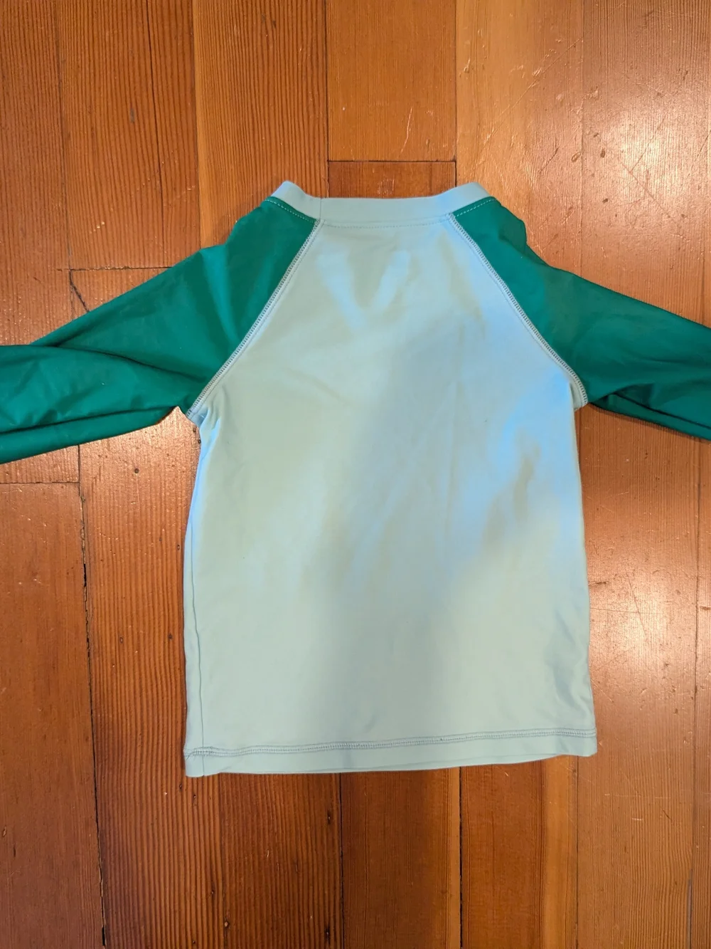 Primary Colorblock Rash Guard 2-3 Aqua Green 2018 Long Sleeve Swim